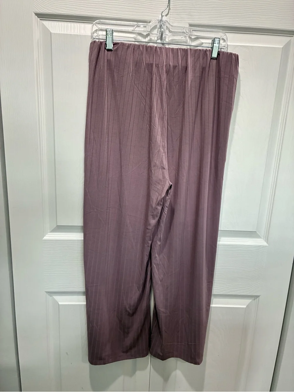 Mystree Ribbed Two-Piece Lounge Set in Dusty Lavender - Picture 8 of 8